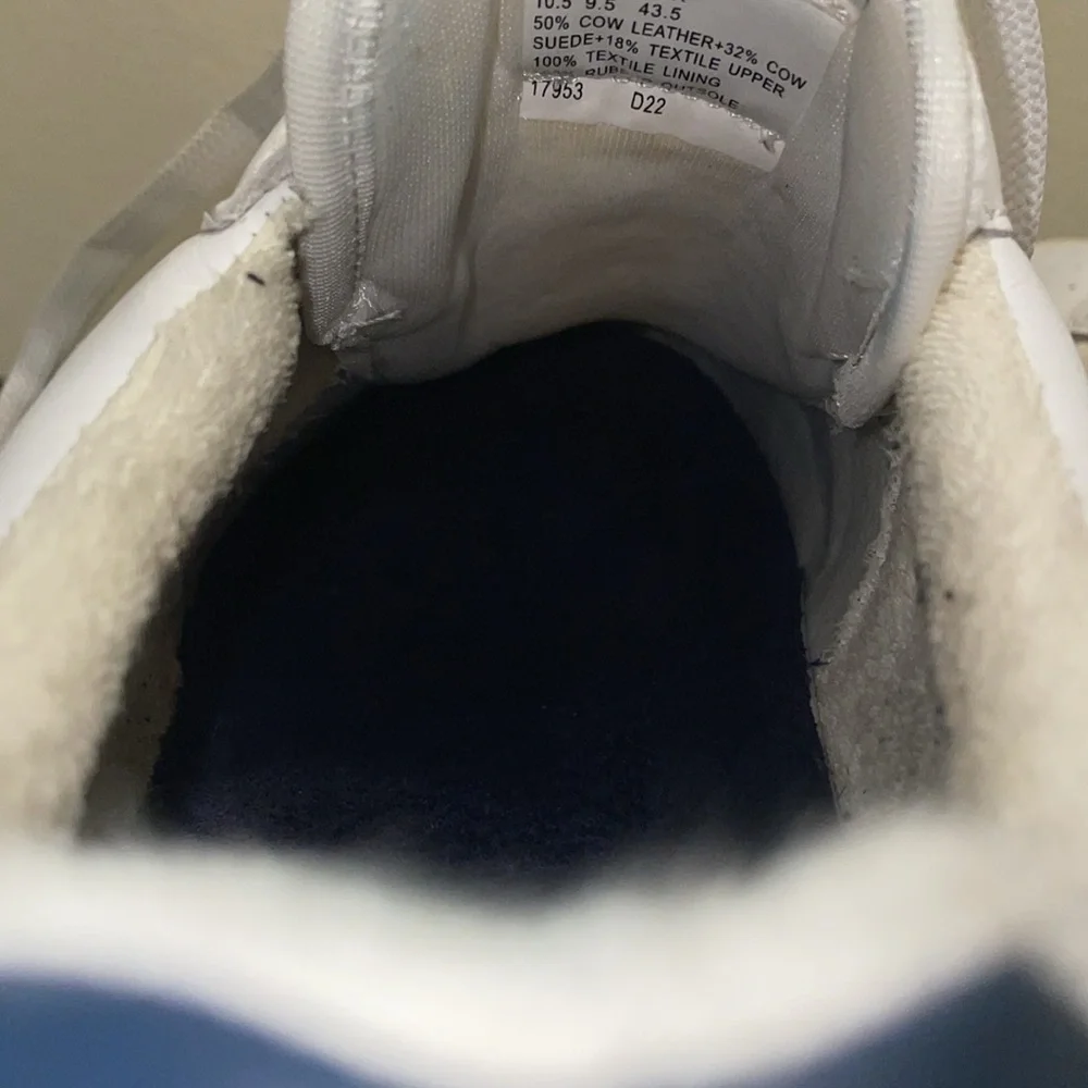 Polo Ralph Lauren Men's White Court‎ Suede & Leather Sneakers Shoes Size 10.5